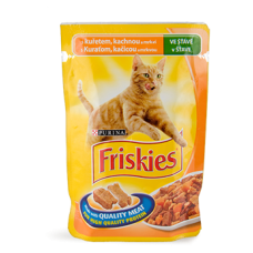 Friskies- пиле, патешко и зеленчуци 85 гр.